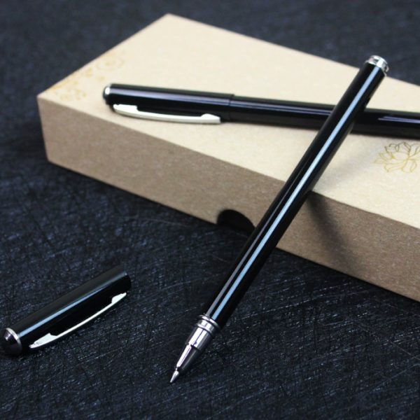 Thin-barrel metal business signature pen, neutral pen, gift pen, customization, office stationery W-P2506271921