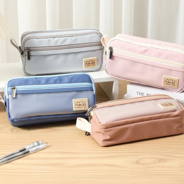 Three-layer large-capacity pencil case for boys and girls, elementary, middle, and high school students, W-P2506181845